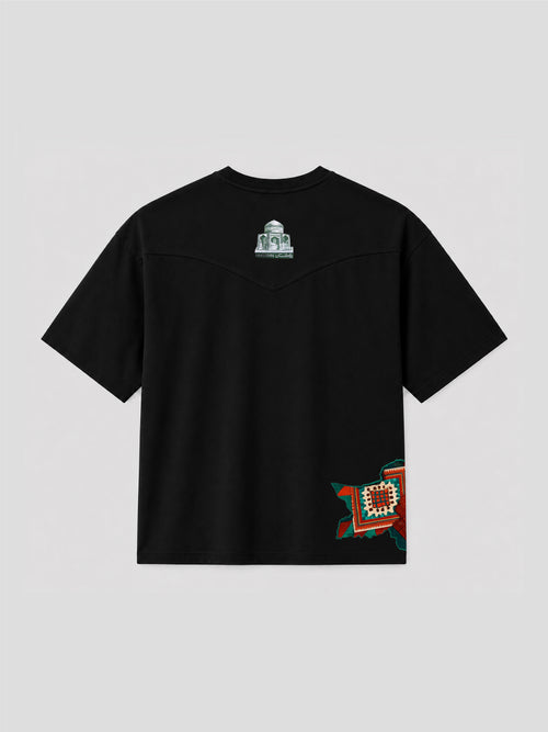 Heritage Oversized Tee – Black